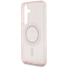 Guess IML Rhinestones Back Cover hoesje met MagSafe voor Samsung Galaxy S25 - Roze 4