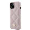 Guess Quilted Puffed Metal Logo Back Cover hoesje voor Apple iPhone 15 - Roze 2
