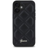 Guess Quilted Puffed Metal Logo Back Cover hoesje voor Apple iPhone 16 Plus - Zwart 1