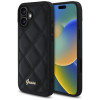 Guess Quilted Puffed Metal Logo Back Cover hoesje voor Apple iPhone 16 Plus - Zwart 0