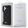 Guess Quilted Puffed Metal Logo Back Cover hoesje voor Apple iPhone 16 Plus - Zwart 6