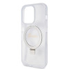 Guess Ring Stand Script Glitter Back Cover hoesje met MagSafe voor Apple iPhone 15 Pro - Transparant 4