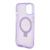Guess Ring Stand Script Glitter Back Cover hoesje met MagSafe voor Apple iPhone 15 - Paars 5
