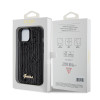 Guess Sequin Script Metal Back Cover hoesje voor Apple iPhone 15 - Zwart 5