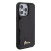 Guess Sequin Script Metal Back Cover hoesje voor Apple iPhone 15 Pro Max - Zwart 3