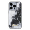 Guess Sequin Script Metal Back Cover hoesje voor Apple iPhone 15 Pro Max - Zilver 2