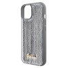 Guess Sequin Script Metal Back Cover hoesje voor Apple iPhone 15 - Zilver 2