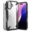 Ringke Fusion X Back Cover hoesje voor Apple iPhone 16 Plus - Zwart 3