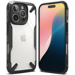 Ringke Fusion X Back Cover hoesje voor Apple iPhone 16 Pro Max - Zwart