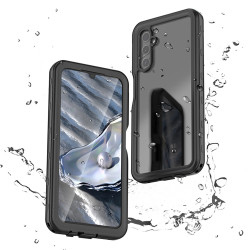 Shellbox Waterproof IP68 hoesje voor Samsung Galaxy A14 4G/5G - Zwart