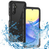 Shellbox Waterproof IP68 hoesje voor Samsung Galaxy A15 4G/5G - Zwart 0