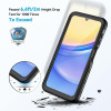 Shellbox Waterproof IP68 hoesje voor Samsung Galaxy A15 4G/5G - Zwart 3