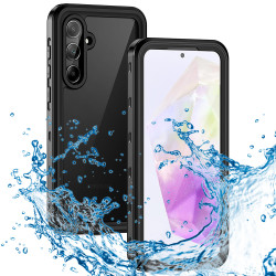 Shellbox Waterproof IP68 hoesje voor Samsung Galaxy A35 - Zwart
