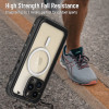 Shellbox Waterproof IP68 hoesje met MagSafe voor Apple iPhone 14 Pro - Zwart 3