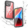 Shellbox Waterproof IP68 hoesje met MagSafe voor Apple iPhone 15 Pro Max - Zwart 0