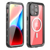 Shellbox Waterproof IP68 hoesje met MagSafe voor Apple iPhone 15 Pro Max - Zwart 3