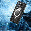 Shellbox Waterproof IP68 hoesje met MagSafe voor Samsung Galaxy S24 Ultra - Zwart 1