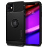 Spigen Rugged Armor Back Cover hoesje voor Apple iPhone 11 - Zwart 0