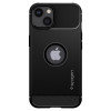 Spigen Rugged Armor Back Cover hoesje voor Apple iPhone 13 - Zwart 1
