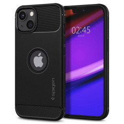Spigen Rugged Armor Back Cover hoesje voor Apple iPhone 13 - Zwart