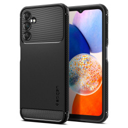 Spigen Rugged Armor Back Cover hoesje voor Samsung Galaxy A14 5G - Zwart
