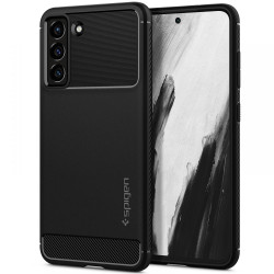 Spigen Rugged Armor Back Cover hoesje voor Samsung Galaxy S21 FE - Zwart
