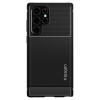 Spigen Rugged Armor Back Cover hoesje voor Samsung Galaxy S22 Ultra - Zwart 1