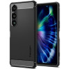 Spigen Rugged Armor Back Cover hoesje voor Sony Xperia 1 VI - Zwart 0