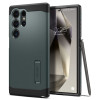 Spigen Tough Armor Back Cover hoesje voor Samsung Galaxy S24 Ultra - Donkergroen 0