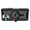 UAG Plasma XTE Kickstand Back Cover hoesje met MagSafe voor Apple iPhone 15 Pro - Oranje/Zwart 1