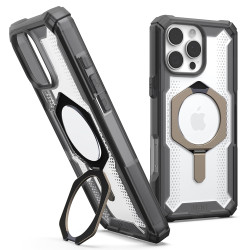 UAG Plasma XTE Kickstand Back Cover hoesje met MagSafe voor Apple iPhone 16 Pro - Titanium/Zwart
