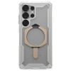 UAG Plasma XTE Kickstand Back Cover hoesje met MagSafe voor Samsung Galaxy S25 Ultra - Transparant/Titanium 2