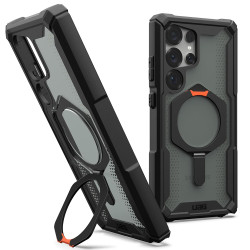 UAG Plasma XTE Kickstand Back Cover hoesje met MagSafe voor Samsung Galaxy S25 Ultra - Oranje/Zwart