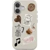 Burga Tough Back Cover hoesje met MagSafe voor Apple iPhone 16 - Oat Milk Please 0