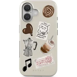 Burga Tough Back Cover hoesje met MagSafe voor Apple iPhone 16 - Oat Milk Please