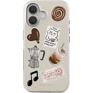 Burga Tough Back Cover hoesje met MagSafe voor Apple iPhone 16 - Oat Milk Please