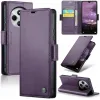 CASEME Litchi Texture Book Wallet Case hoesje voor Xiaomi Redmi 14C / Xiaomi Poco C75 - Paars