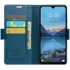 CASEME Litchi Texture Book Wallet Case hoesje voor Xiaomi Redmi 14C / Xiaomi Poco C75 - Blauw 6
