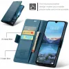 CASEME Litchi Texture Book Wallet Case hoesje voor Xiaomi Redmi 14C / Xiaomi Poco C75 - Blauw 9