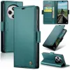CASEME Litchi Texture Book Wallet Case hoesje voor Xiaomi Redmi 14C / Xiaomi Poco C75 - Groen