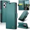 CASEME Litchi Texture Book Wallet Case hoesje voor Xiaomi Redmi 14C / Xiaomi Poco C75 - Groen