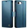 CASEME Litchi Texture Book Wallet Case hoesje voor Apple iPhone 17e/16e - Blauw 5