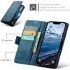 CASEME Litchi Texture Book Wallet Case hoesje voor Apple iPhone 17e/16e - Blauw 6