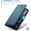 CASEME Litchi Texture Book Wallet Case hoesje voor Apple iPhone 17e/16e - Blauw 12