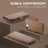 CASEME Litchi Texture Book Wallet Case hoesje voor Apple iPhone 17e/16e - Bruin 3
