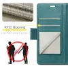 CASEME Litchi Texture Book Wallet Case hoesje voor Apple iPhone 17e/16e - Groen 4