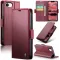 CASEME Litchi Texture Book Wallet Case hoesje voor Apple iPhone 17e/16e - Rood
