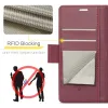 CASEME Litchi Texture Book Wallet Case hoesje voor Apple iPhone 17e/16e - Rood 4