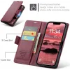 CASEME Litchi Texture Book Wallet Case hoesje voor Apple iPhone 17e/16e - Rood 6