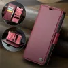 CASEME Litchi Texture Book Wallet Case hoesje voor Apple iPhone 17e/16e - Rood 9